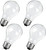 60 Watt Incandescent Light Bulbs, A19 Shatter Resistant Rough Service Light Bulb, Soft White, E26 Medium Base, Dimmable (4Pack)