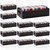 Fuyoooo 12 Pack CD Storage Boxes Corrugated Cardboard CD Case Holder Bulk