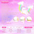 Toddler Roller Skates for Little Kids Toddler Ages 3-5 3 4 5, 4 Size Adjustable Girls Rainbow Unicorn Quad Skates with All Light Up Wheels - Best Birthday Gift for Outdoor Sports