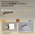 18.5 Inches Straight Extended Pivoting Shower Arm With Flange, Rain Shower Head Extension Arm, Square 360°Swiveling Foldable Shower Arm, Wall-Mounted Brushed Nickel Stainless Steel