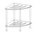 Sumerflos Acrylic Corner Shower Stool, Clear Shower Bench for Shaving Legs Seating Waterproof Heavy Duty Assemble Modern (Clear, 15.75" D x 15.75" W x 18.11" H)