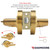 OAKMOORE Commercial Door Handle Bathroom Door Lock in Gold | Vacant Occupied Bathroom Lock | Commercial Restroom Door Lock for Public Bathroom & Industrial Buildings