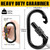 Tree Stand Harness Strap, Wider Treestand Safety Harness with Locking Carabiner Hook for Hunting, Bow Hunting Tree Stand Lifeline Rope with Adjustable Buckle, Tree Gear Tether Lanyard, 2in x 5.8ft
