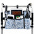 Walker Bag with Cup Holder, Flowers Walker Accessories for Seniors Detachable, Flowers Foldable Walkers Basket with Big Capacity, Armrest Accessories for Folding Walkers Rollators