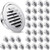 Zonon 36 Pcs 4 Inch Soffit Vents Round Vent Cover Stainless Steel, Silver