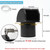 Neoaider 10 Inch Hooded Wall Vent Cover with Screen and Damper, Black