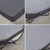 18x18 Inch Chair Cushions for Dining with Tie Washable Cover,Set of 2 Grey