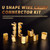 Swpeet 525Pcs Gold DJ453 DJ454-A DJ454-B DJ454-C DJ454-D Non-Insulated U Shape Wire Crimp Copper Terminal Connector Kit, Ring Lugs Crimp Cable Terminal for Solid or Stranded Wires
