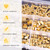 Swpeet 525Pcs Gold DJ453 DJ454-A DJ454-B DJ454-C DJ454-D Non-Insulated U Shape Wire Crimp Copper Terminal Connector Kit, Ring Lugs Crimp Cable Terminal for Solid or Stranded Wires
