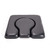 MUUL-WHCH PU Commode Seat Cushion, Black Padded Cushion for Bedside Commodes, Chair, Shower Wheelchair, C Shape