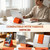 2Pack Flexible Silicone Phone Holder,New Portable Foldable Flexible Silicone Phone Stand,Bendable Rollable Foldable,Universal Adjustable Anti-Slip Desktop PhoneMount for Desk & Travel (Black+Orange)