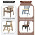 kenaeooe 6 Pack 20'' x 17'' x 4'' Plastic Chair Covers Chair Covers for Dining Chairs Clear PVC Seat Protectors Waterproof Scratch Resistant with Adjustable Strap