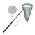 RESTCLOUD Professional Insect and Butterfly Net with 14" Stainless Ring, 26" Net Depth, Strong Aluminum Telescopic Handle Extends to 39", Full Extended to 53 Inches Green