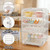WAKCCIL Baby Bottle Organizer 15" x 10inch 4-Tier Clear Acrylic Baby Bottle Storage Organizer for Countertop & Cabinet Drainable Bottles Storage Station Container for Nipples Food Jars Pump Parts