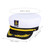 FENICAL White Captain Costume Hat Embroidered Sailor Party Headwear