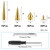 80sets Punk Studs Cone Spikes Kit,Gold Metal Screwback Rivets for DIY