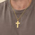 GLITTO Football Cross Necklace for Men Boys, Football Accessories Stuff Chain Jewelry Christian Religious First Communion Confirmation Baptism Stuffers Gifts Ideas Teenage Teen Kids Boy Him