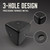 Geesatis 12Pcs Metal Box Corner Protectors,Black,1" x 1.5"