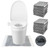 30 Pack Disposable Toilet Mats U-Shape Floor Protector from Urine Non-Slip