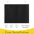NICETOWN Black Blackout Door Curtains for Classroom Small Window Privacy