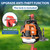 Heavy Duty Backpack Blower Rack for Truck & Trailer, Red