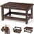Wooden Step Stool (16.5" Dx12 Wx9 H) Bed Steps for High Beds for Adults - Natural Solid Wood One Step Stool, Heavy Duty- Holds up to 600Lbs- Perfect Safety (9in Height-Walnut)