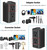 220v to 110v Voltage Converter US to Europe, Power Converter Adapter Combo (Black)