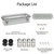 LeMotech Electrical Box, IP67 Waterproof Hinged Clear Cover Stainless Steel Latch Junction Box, ABS Plastic Electrical Enclosure with Mounting Plate,Wall Brackets, Cable Glands,10.2"x4.3"x2.9",Grey