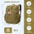 "35/50 Can Insulated Backpack Cooler, Leakproof Soft Lunch Ice Bag | Keeps Food C Color: Khaki, Size: 35 Can"