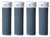Hsthe Sea 4 Pack Extra Coarse Mineral Replacement Rollers Mineral Replacement Rolls for Emjoi Micro Pedi Callus Remover Refill Rollers (grey)