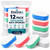 Exfoliating Bath Sponge for Adults and Kids – Pack of 12 Massage Sponges for Men and Women, Perfect for Body Scrubbing in The Shower (Multi Colour Exfoliating Bath Sponges)