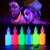 LOPHE UV Body Painting Set,6 Pcs 30ml Glow Face Paint Light Color