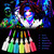 LOPHE UV Body Painting Set,6 Pcs 30ml Glow Face Paint Light Color