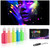 LOPHE UV Body Painting Set,6 Pcs 30ml Glow Face Paint Light Color