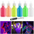 LOPHE UV Body Painting Set,6 Pcs 30ml Glow Face Paint Light Color
