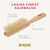 Kent Narrow, White Bristle Brush - LS1 (PACK OF 1)
