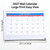 Genxon 2027 Wall Calendar Large Print Easy View A4 Spiral Bound 100gsm Thick Card Pages 12 Month Planner Marked UK Bank Holidays Jan to Dec Office Home School Desk or Wall Calendar