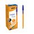 BIC Orange Fine Ballpoint Pens, Fine Point (0.8 mm), Blue Ink, Box of 20 - Writing Pens with Long-Lasting Ink, 8099221
