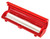 Kuhn Rikon Fast Wrap Dispenser for Cling Film and Aluminium Foil, Clean Cut Wrap Organiser with Non-Slip Feet, Easy Load and Measure, Fits Standard Rolls up to 33cm, Red