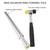 3-in-1 Metal Ring Mandrel, Ring Sizer, and Gauge Set with Rubber Hammer