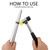 3-in-1 Metal Ring Mandrel, Ring Sizer, and Gauge Set with Rubber Hammer