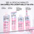 L'Oréal Paris Elvive Glycolic Gloss Conditioner 150ml + Shampoo 200ml + Leave-In Serum 150ml Set for Dull and Porous Hair Intense and Long-Lasting Shine - 3 Bottles