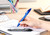 BIC Gel-ocity Quick Dry Gel Pens, Medium Point (0.7 mm), Pink, Box of 12, Retractable Pen with Ultra Fast Drying Ink
