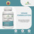 Calcium Magnesium Zinc and Vitamin D Plus Vitamin K2 MK-7 Supplement - 180 Vegan Tablets - High Strength Calcium Tablets Complex with Vitamin K2 Copper Manganese Selenium & Boron - UK Made