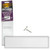 Letter Box Cover with Brush & Flap for Internal OR External Use - White Finish