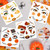 HOWAF 4 PCS Halloween Face Tattoos Scarecrow Temporary Tattoos Stickers for Scarecrow Costume Carnival Halloween Costume Women Men