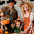 HOWAF 4 PCS Halloween Face Tattoos Scarecrow Temporary Tattoos Stickers for Scarecrow Costume Carnival Halloween Costume Women Men