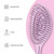 Ninabella Detangling Hair Brush - Gentle Detangler Brush for Curly, Fine, Thick and Long Hair - Hairbrush for Women, Men and Kids - For Wet and Dry Hair - Pink
