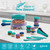 Sistema Knick Knack Pack TO GO Small Food Containers | Stackable Storage Containers with Lids | 62 ml | BPA-Free | Assorted Colour Lids | 4 Count