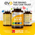 EVO Nutrition Vitamin D3 4000IU & K2 100mcg MK7, 400 Vegetarian Tablets